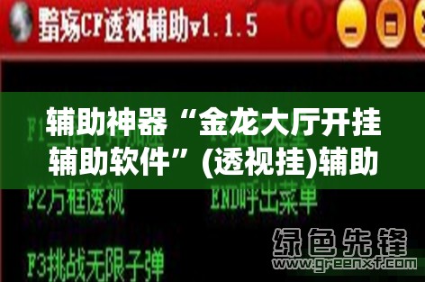 辅助神器“金龙大厅开挂辅助软件	”(透视挂)辅助透视教程