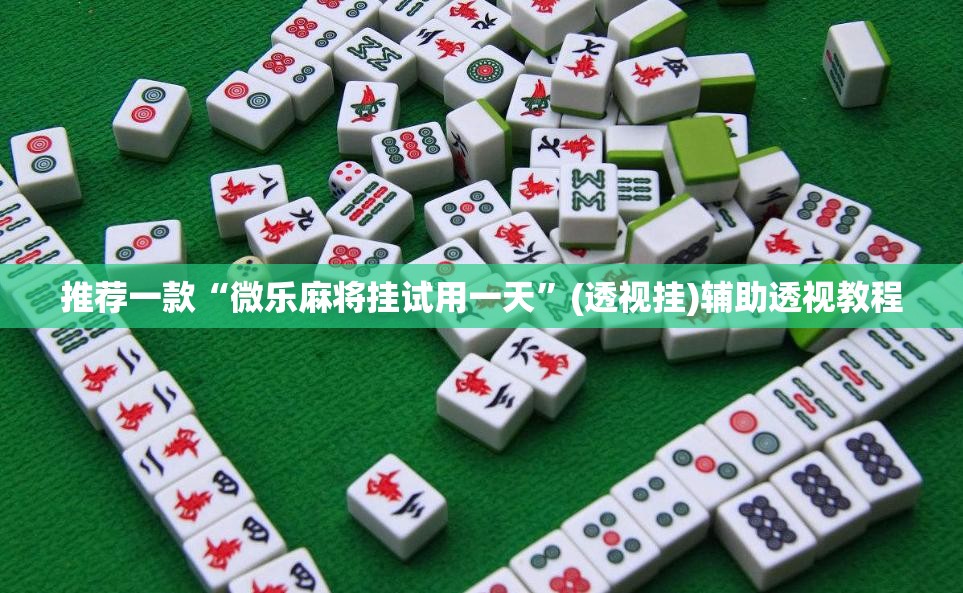 推荐一款“微乐麻将挂试用一天”(透视挂)辅助透视教程