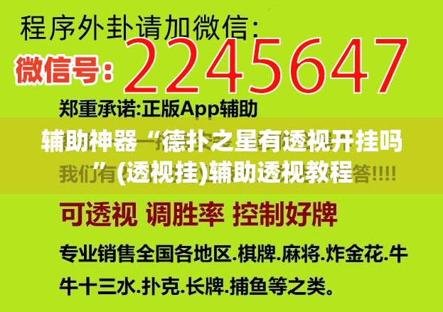 辅助神器“德扑之星有透视开挂吗”(透视挂)辅助透视教程