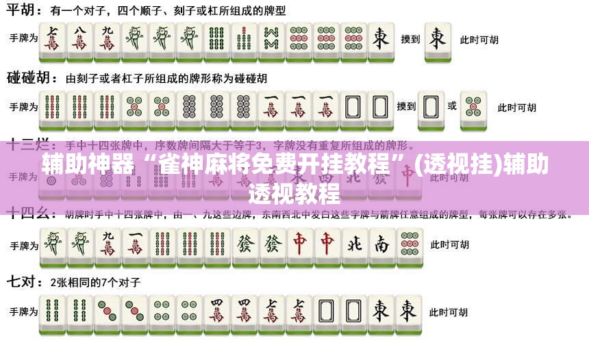 辅助神器“雀神麻将免费开挂教程”(透视挂)辅助透视教程