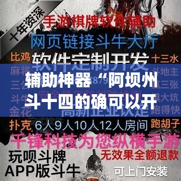辅助神器“阿坝州斗十四的确可以开挂”(透视挂)辅助透视教程