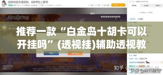 推荐一款“白金岛十胡卡可以开挂吗”(透视挂)辅助透视教程