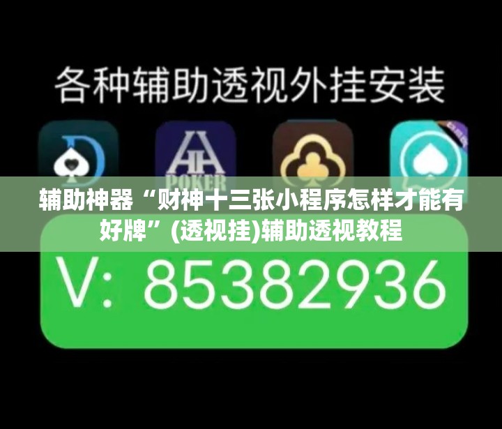 辅助神器“财神十三张小程序怎样才能有好牌	”(透视挂)辅助透视教程