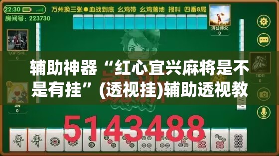 辅助神器“红心宜兴麻将是不是有挂	”(透视挂)辅助透视教程