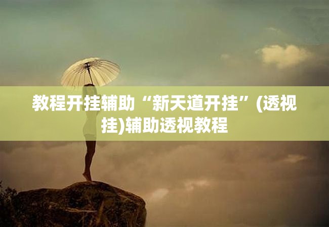 教程开挂辅助“新天道开挂”(透视挂)辅助透视教程