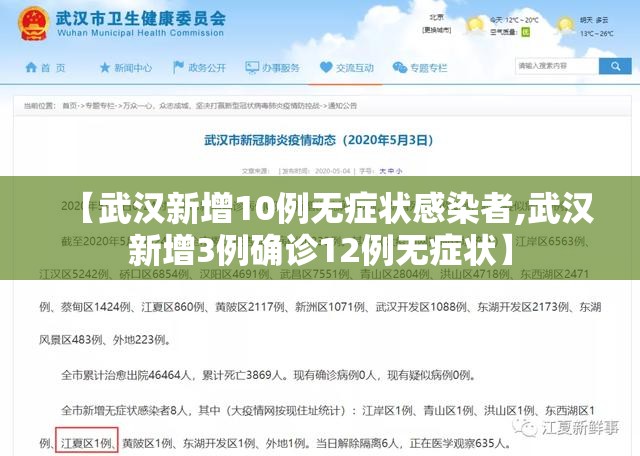 【武汉新增10例无症状感染者,武汉新增3例确诊12例无症状】