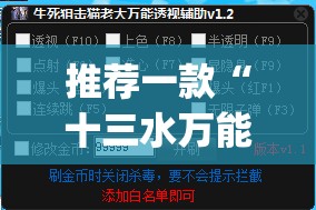 推荐一款“十三水万能辅助器使用方法”(透视挂)辅助透视教程