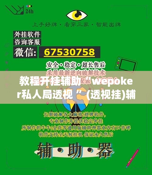 教程开挂辅助“wepoker私人局透视 ”(透视挂)辅助透视教程