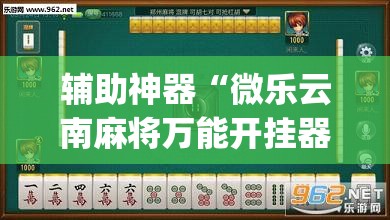 辅助神器“微乐云南麻将万能开挂器”(透视挂)辅助透视教程
