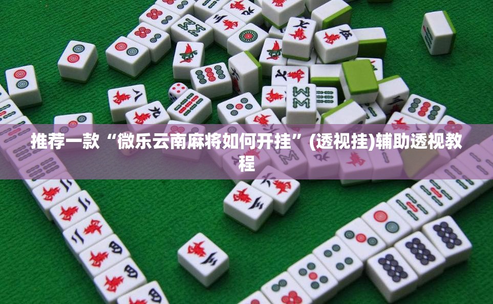 推荐一款“微乐云南麻将如何开挂	”(透视挂)辅助透视教程