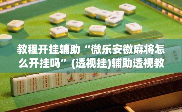 教程开挂辅助“微乐安徽麻将怎么开挂吗”(透视挂)辅助透视教程