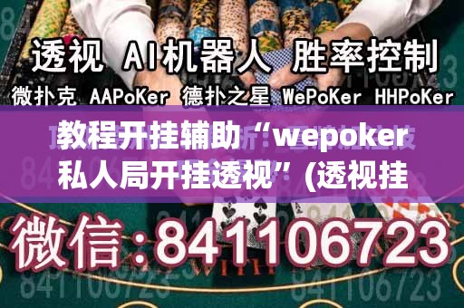 教程开挂辅助“wepoker私人局开挂透视”(透视挂)辅助透视教程