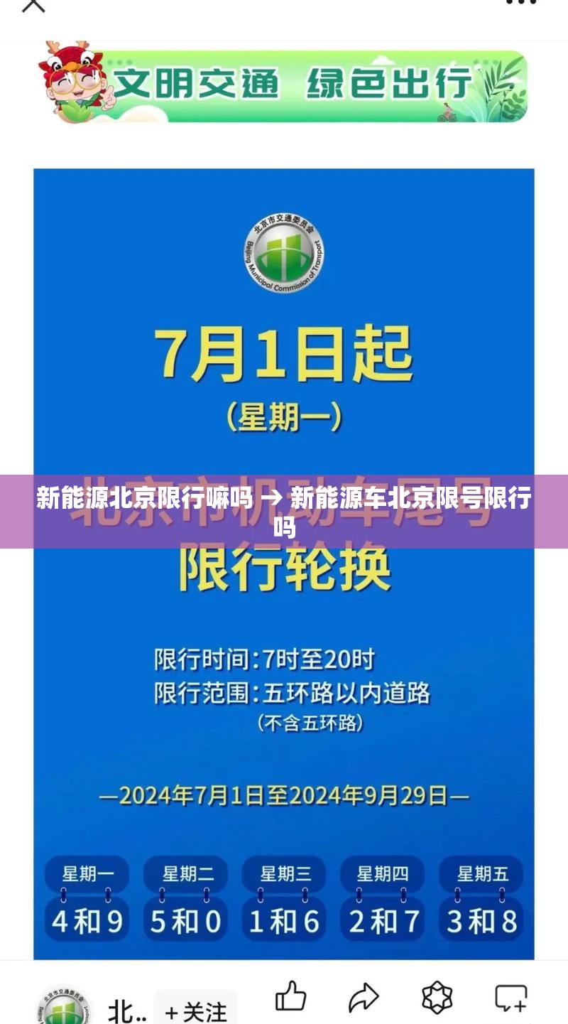 新能源北京限行嘛吗 → 新能源车北京限号限行吗