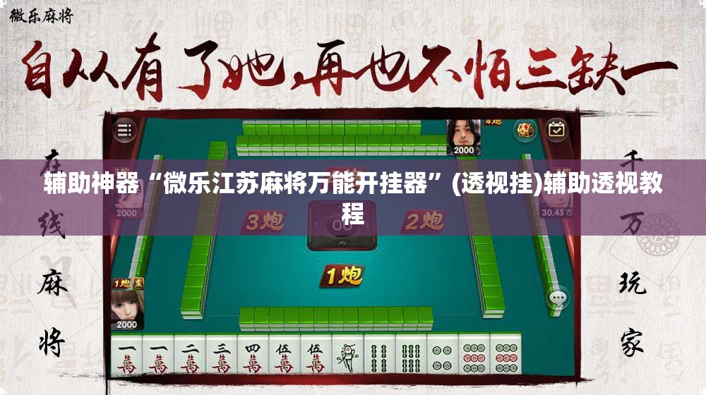 辅助神器“微乐江苏麻将万能开挂器”(透视挂)辅助透视教程