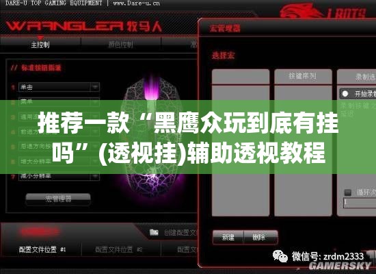 推荐一款“黑鹰众玩到底有挂吗”(透视挂)辅助透视教程