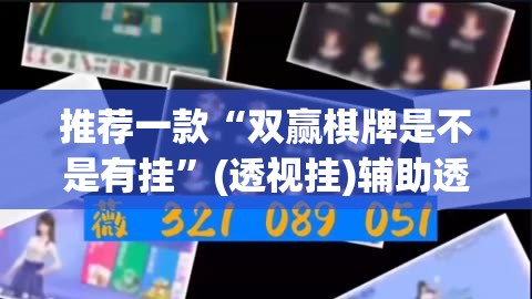 推荐一款“双赢棋牌是不是有挂”(透视挂)辅助透视教程