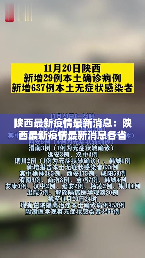 陕西最新疫情最新消息：陕西最新疫情最新消息各省确诊