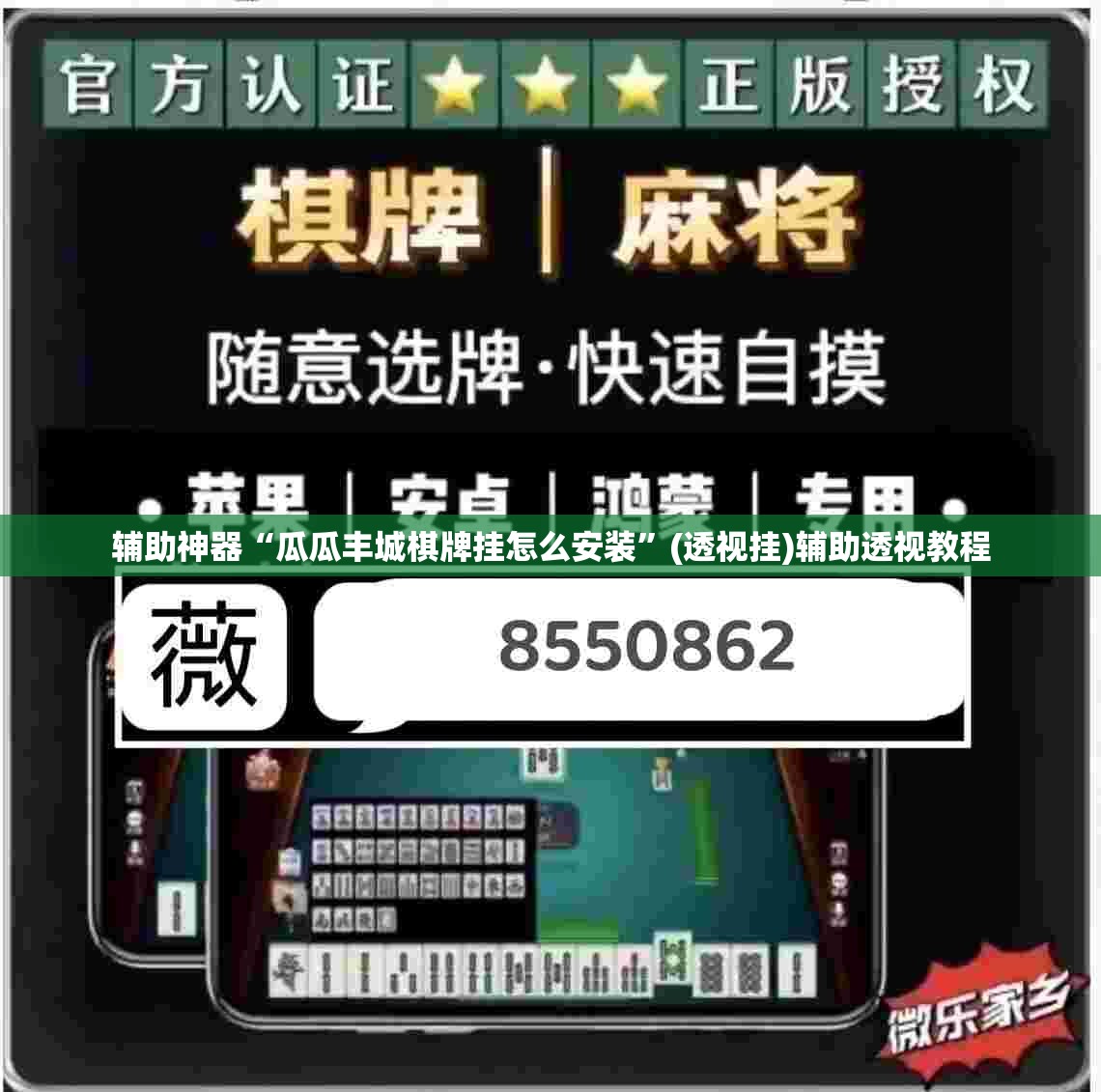 辅助神器“瓜瓜丰城棋牌挂怎么安装	”(透视挂)辅助透视教程