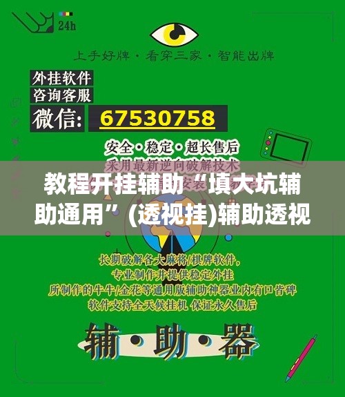 教程开挂辅助“填大坑辅助通用”(透视挂)辅助透视教程