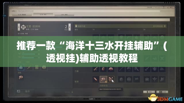 推荐一款“海洋十三水开挂辅助”(透视挂)辅助透视教程