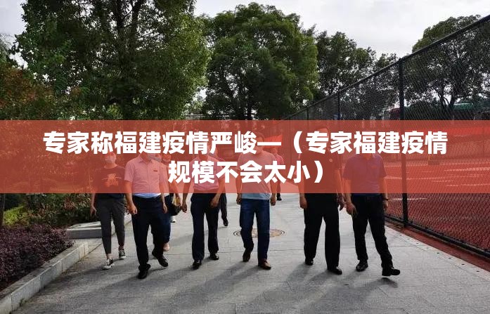 专家称福建疫情严峻—（专家福建疫情规模不会太小）