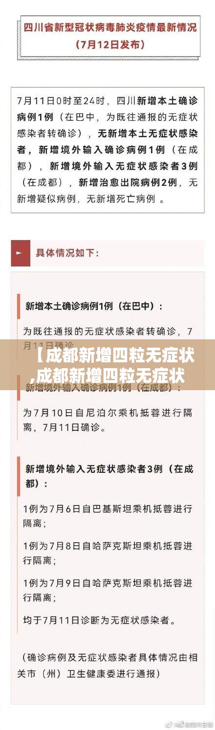 【成都新增四粒无症状,成都新增四粒无症状病例】 【成都新增四粒无症状,成都新增四粒无症状病例】
