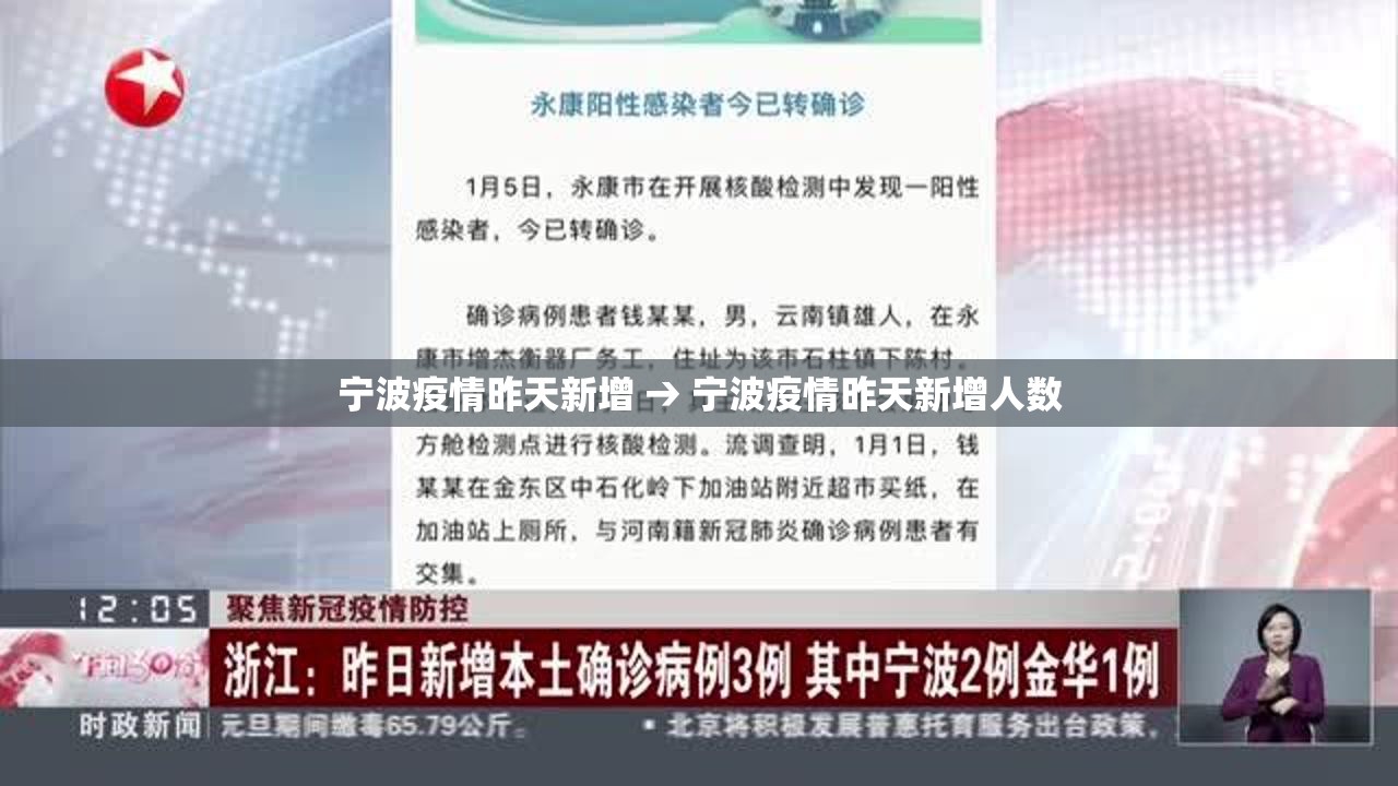宁波疫情昨天新增 → 宁波疫情昨天新增人数