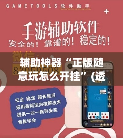 辅助神器“正版随意玩怎么开挂”(透视挂)辅助透视教程