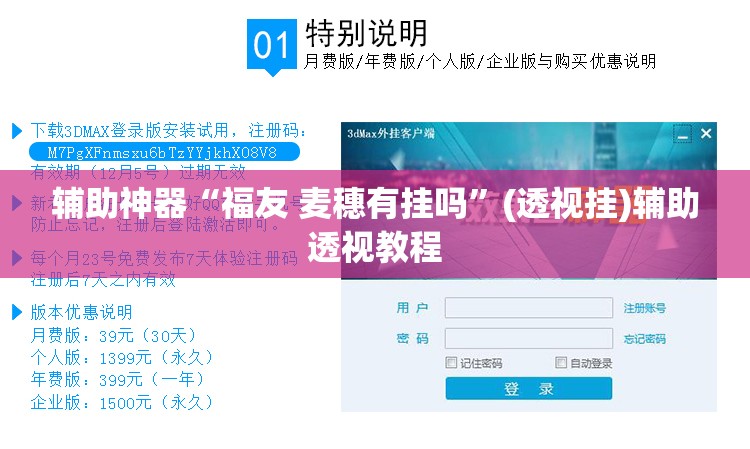 辅助神器“福友 麦穗有挂吗”(透视挂)辅助透视教程