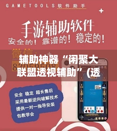 辅助神器“闲聚大联盟透视辅助”(透视挂)辅助透视教程