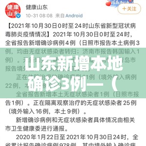 山东新增本地确诊3例—（山东新增本地确诊3例在哪）