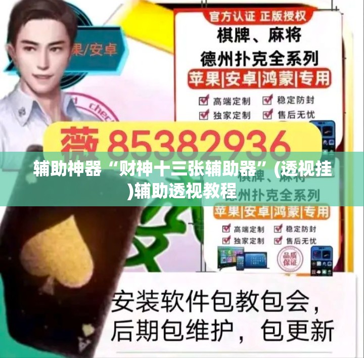 辅助神器“财神十三张辅助器	”(透视挂)辅助透视教程