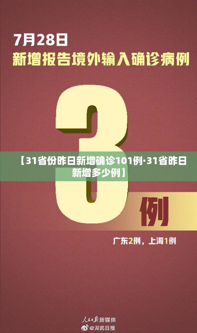 【31省份昨日新增确诊101例·31省昨日新增多少例】 【31省份昨日新增确诊101例·31省昨日新增多少例】