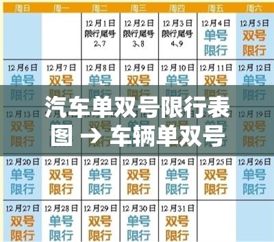 汽车单双号限行表图 → 车辆单双号 汽车单双号限行表图 → 车辆单双号