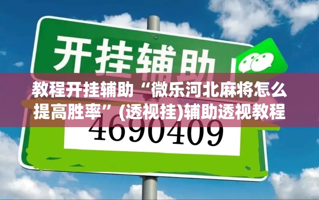 教程开挂辅助“微乐河北麻将怎么提高胜率”(透视挂)辅助透视教程