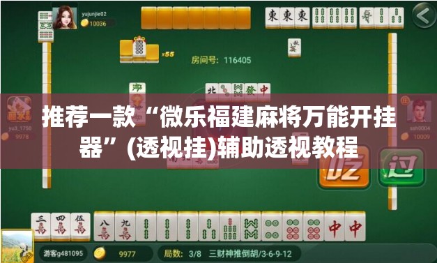推荐一款“微乐福建麻将万能开挂器	”(透视挂)辅助透视教程