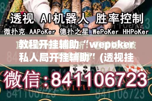 教程开挂辅助“wepoker私人局开挂辅助”(透视挂)辅助透视教程