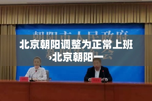 北京朝阳调整为正常上班›北京朝阳一