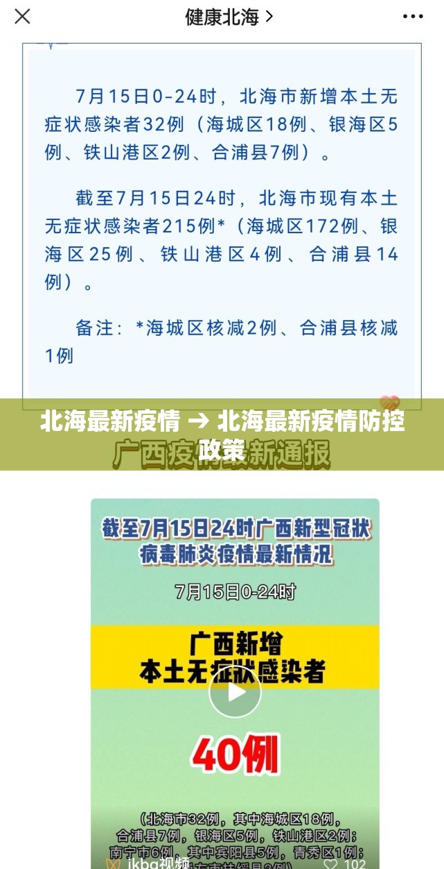 北海最新疫情 → 北海最新疫情防控政策