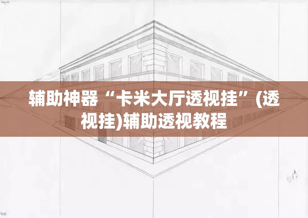 辅助神器“卡米大厅透视挂	”(透视挂)辅助透视教程