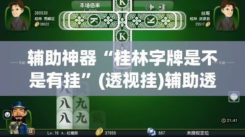 辅助神器“桂林字牌是不是有挂	”(透视挂)辅助透视教程