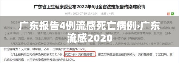 广东报告4例流感死亡病例›广东流感2020