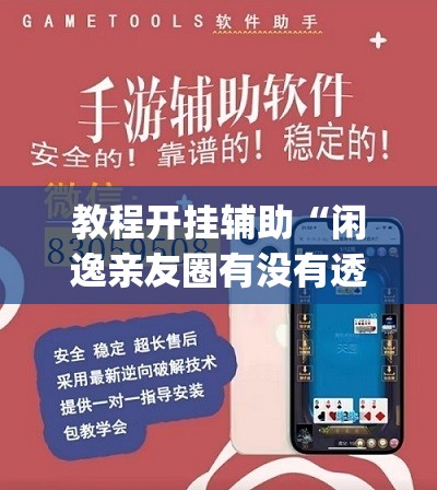 教程开挂辅助“闲逸亲友圈有没有透视软件”(透视挂)辅助透视教程