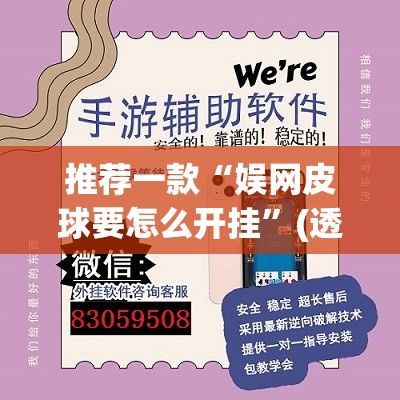 推荐一款“娱网皮球要怎么开挂”(透视挂)辅助透视教程