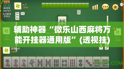 辅助神器“微乐山西麻将万能开挂器通用版”(透视挂)辅助透视教程