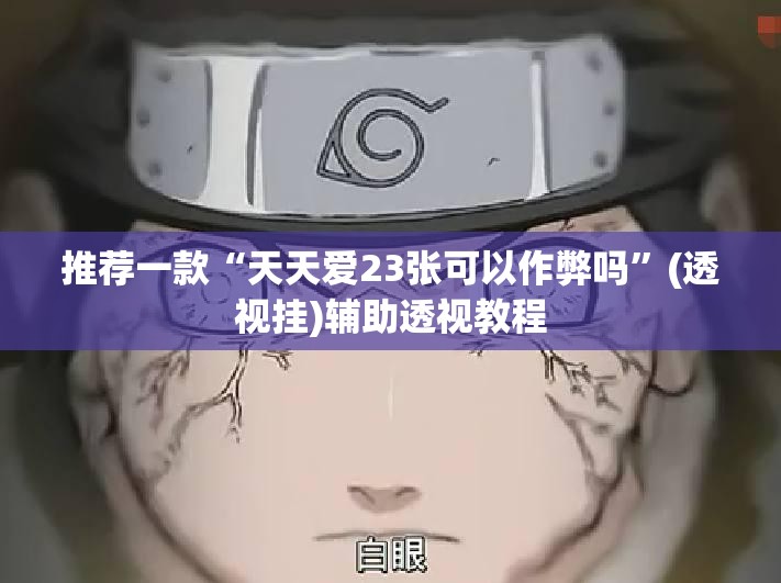 推荐一款“天天爱23张可以作弊吗”(透视挂)辅助透视教程