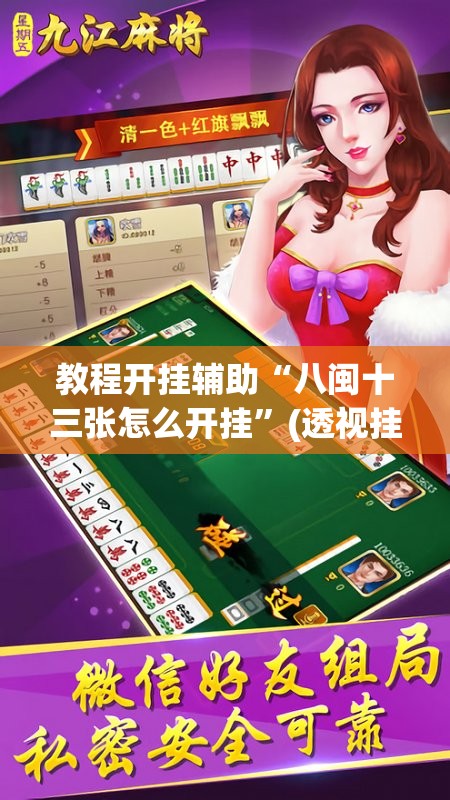 教程开挂辅助“八闽十三张怎么开挂	”(透视挂)辅助透视教程