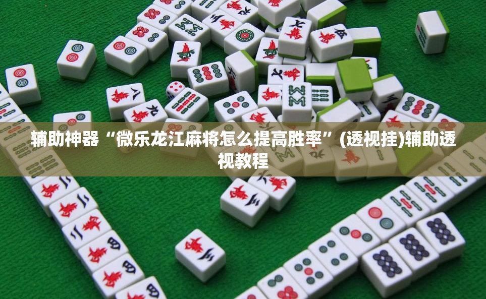 辅助神器“微乐龙江麻将怎么提高胜率”(透视挂)辅助透视教程