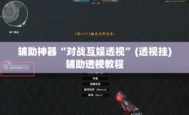 辅助神器“对战互娱透视”(透视挂)辅助透视教程