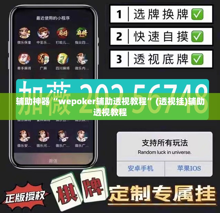 辅助神器“wepoker辅助透视教程”(透视挂)辅助透视教程